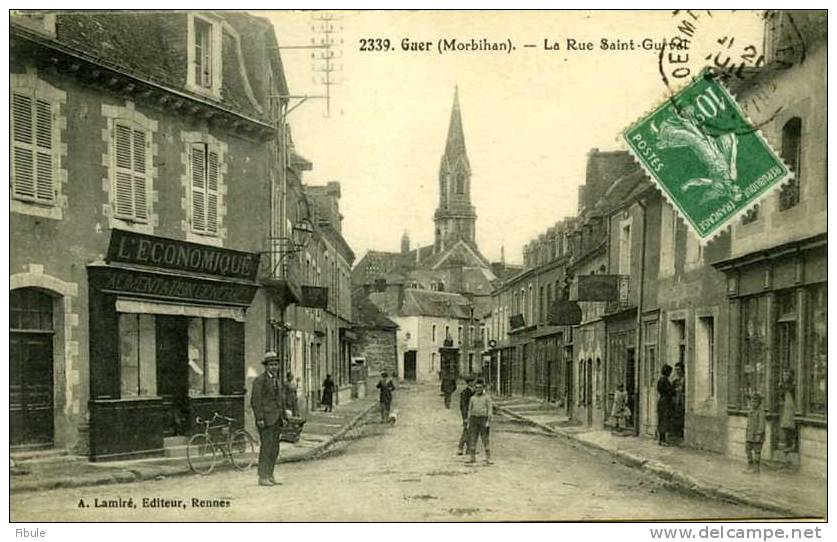56 - GUER  La Rue St Gurval - Guer Coetquidan