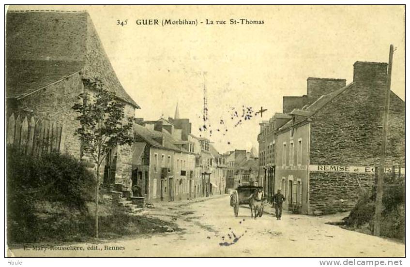 56 - GUER  La Rue St Thomas - Guer Coetquidan