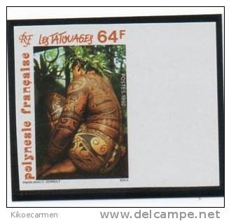 French Polynesia 1992 - Tatouages TATOO Tatuaggi BODY ART & PAINTING - 1v. MNH ** Imperforated - Altri & Non Classificati