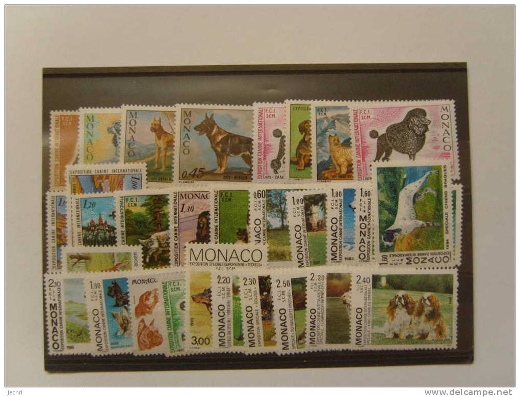 Serie Expo Canine 29 Timbres NEUFS TBE MONACO - Sonstige & Ohne Zuordnung