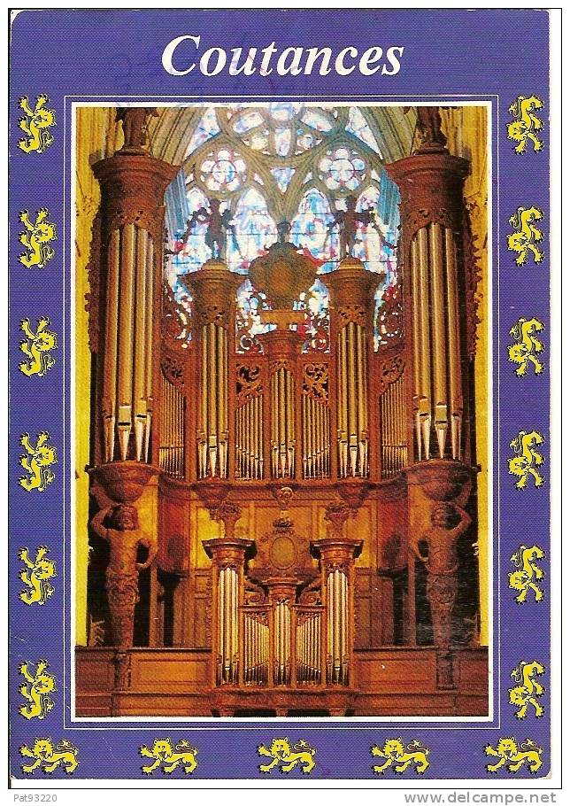 50. GRANDES ORGUES De La Cathédrale De COUTANCES / CPM Circulée 2001 / BON ETAT - Música