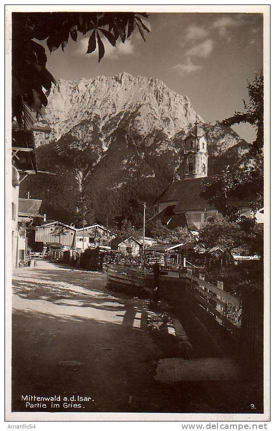 RAR Foto AK Mittenwald - Partie Im Gries Um 1930 ! - Mittenwald