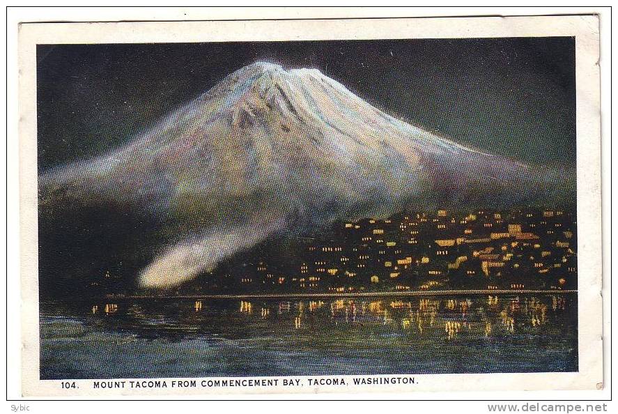 Mount TACOMA , From Commencement Bay - Tacoma