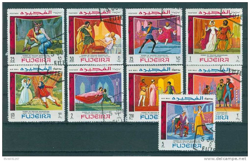 Fujeira 1969, Michel No. : 311-319 A  AIRMAIL, - Cancelled - MNH - *** - - Fujeira