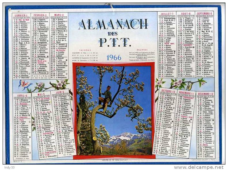 - FRANCE CALENDRIER PETIT FORMAT . CALENDRIER 1966 . BOUCHES-DU-RHÔNE - Formato Piccolo : 1961-70