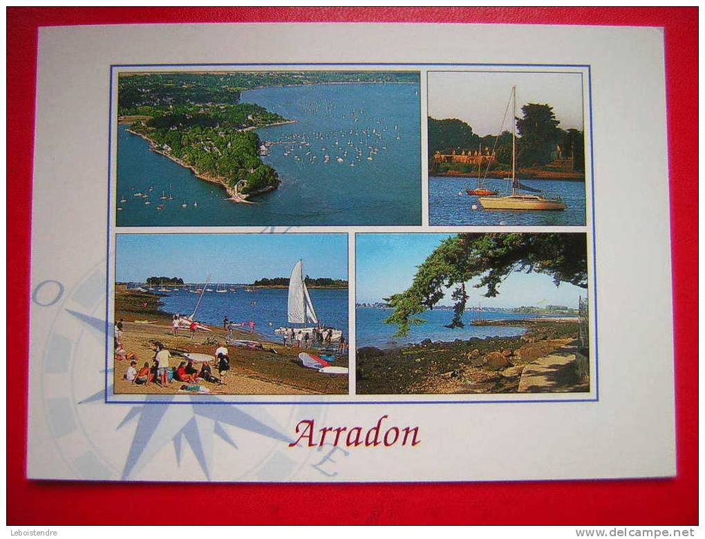 CPM-56-MORBIHAN-ARRADON - MULTI-VUES-LA POINTE D'ARRADON,LA PLAGE ET LA PROMENADE DE PEN-BOC'H-CARTE EN BON ETAT - Arradon