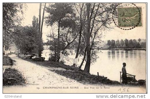 Champagne Sur Seine - Une Vue De La Seine : Achat Immédiat - Champagne Sur Seine