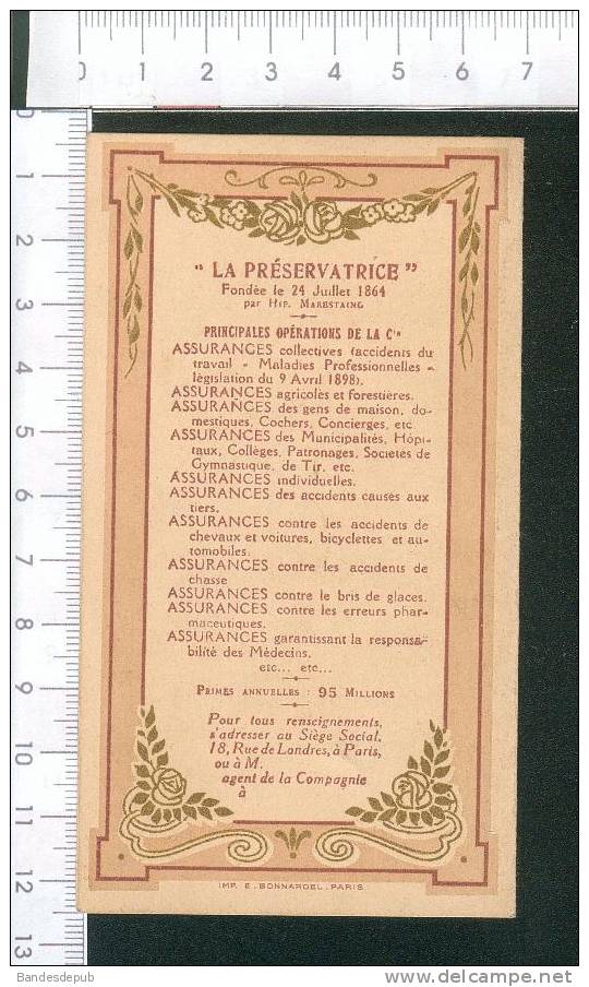 Assurance La Préservatrice  Rue De Londres Paris Jolie Carnet Calendrier 1922 - Petit Format : 1921-40