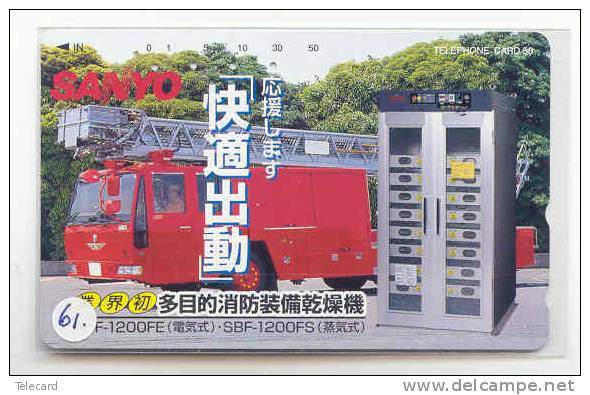 Télécarte JAPON Pompiers Feuerwehr Fire Brigade JAPAN  (61) Brandweer Brigada De Fuego Vigili Del Fuoco - Bomberos