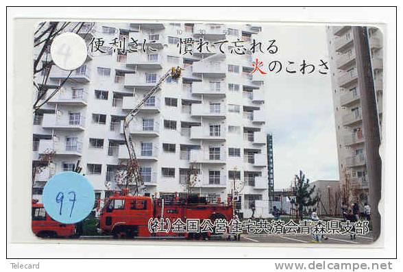 Télécarte JAPON Pompiers Feuerwehr Fire Brigade JAPAN  (97) Brandweer Brigada De Fuego Vigili Del Fuoco - Bomberos