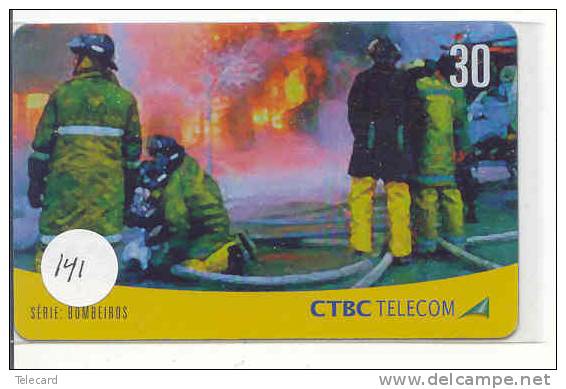 Télécarte BRASIL Pompiers Feuerwehr Fire Brigade BRAZIL  (141) Brandweer Brigada De Fuego Vigili Del Fuoco - Bomberos