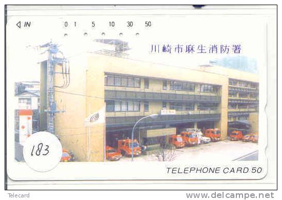 Télécarte JAPON Pompiers Feuerwehr Fire Brigade JAPAN  (183) Brandweer Brigada De Fuego Vigili Del Fuoco - Pompiers