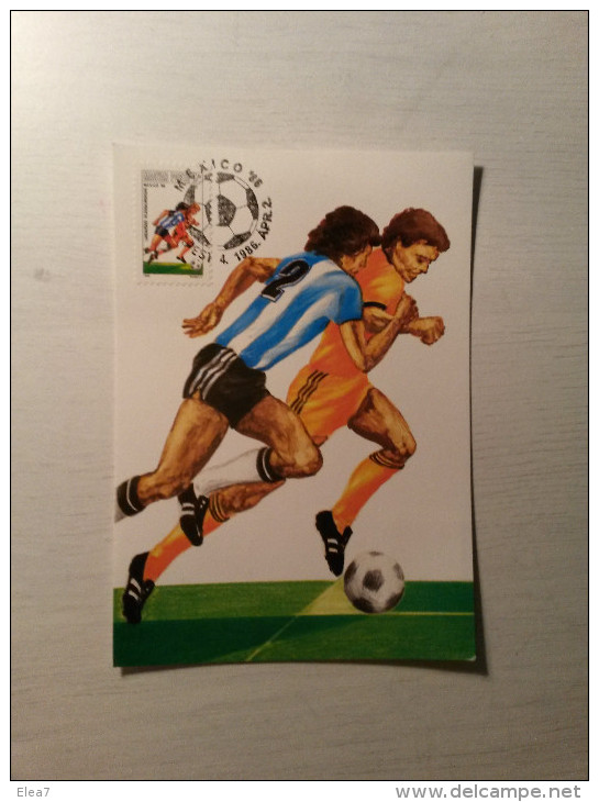 CARTE MAXIMUM - HONGRIE - Championnat Du Monde De FOOTBALL - MEXICO 1986 - 1986 – Mexique
