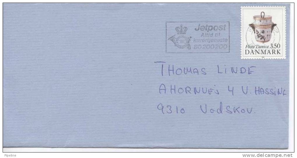 Denmark Cover With Nice Cancelled FLORA DANICA Stamp 2-1-1991 - Storia Postale