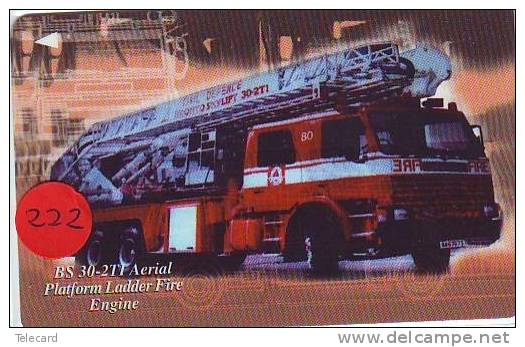 TELEFONKARTE FEUERWEHR SINGAPORE (222) Pompiers Fire Brigade * Brandweer Brigada De Fuego Vigili Del Fuoco - Bomberos