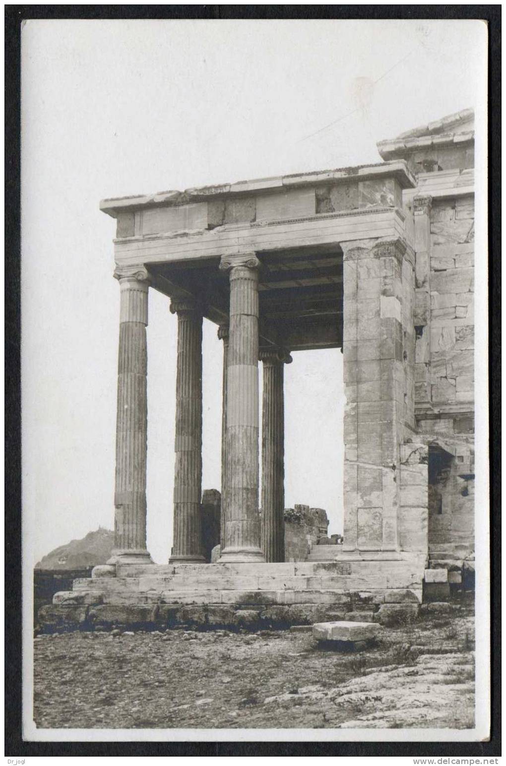 GR20) Greece - Athens - Close-up Of Erechtheum, Acropolis - Real Photo Postcard - Grèce