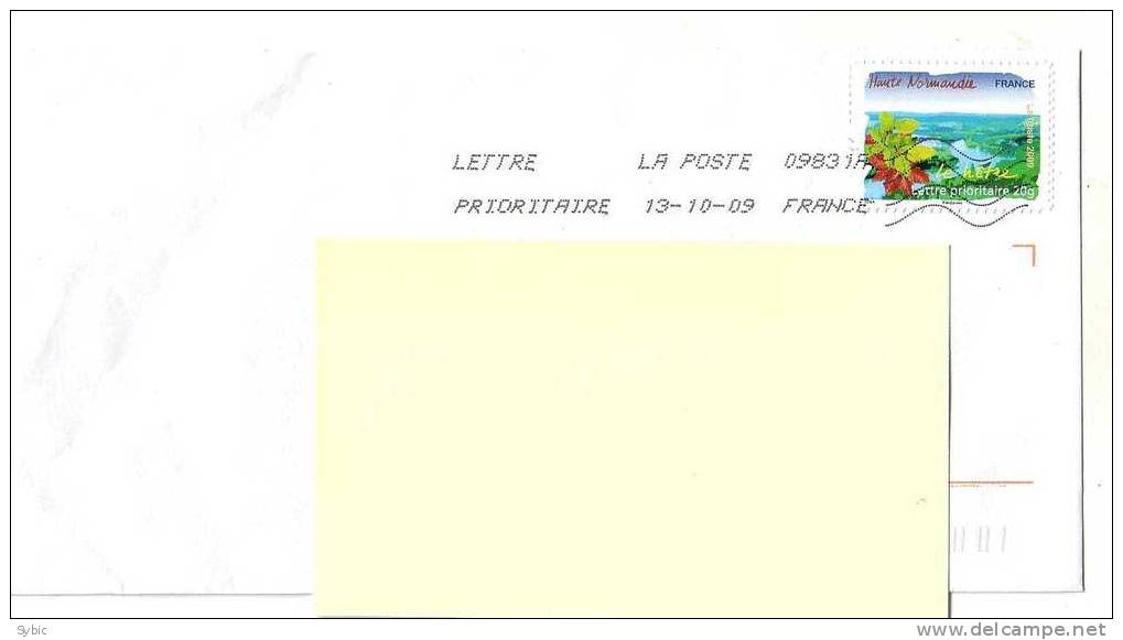 FRANCE - Haute Normandie - Nouveauté 2009  Sur Lettre - Brieven En Documenten