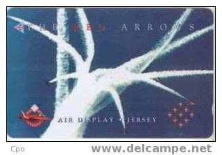 # JERSEY JER148 Red Arrows - Spaghetti 2 Gpt 09.96 25000ex -avion,plane- Tres Bon Etat - Jersey En Guernsey