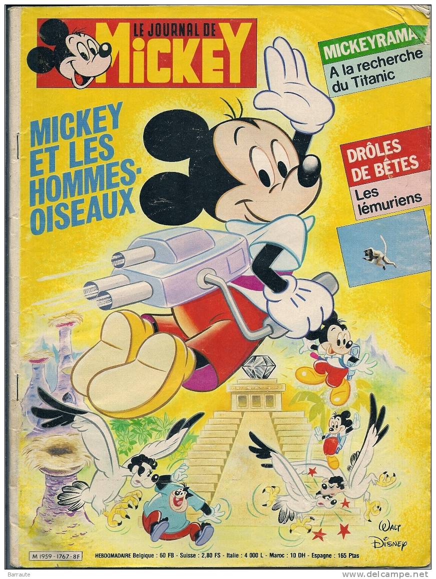 LE JOURNAL De MICKEY  N° 1767 Du 06-05-1986. - Journal De Mickey