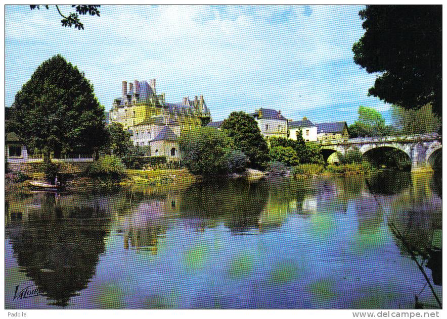 Carte Postale 49. Durtal Et E Chateau Sur Le Loir Trés Beau Plan - Durtal