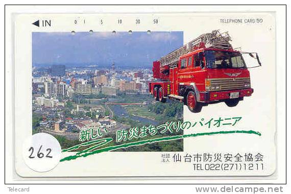 TELEFONKARTE FEUERWEHR JAPAN (262) Pompiers Fire Brigade JAPAN * Brandweer Brigada De Fuego Vigili Del Fuoco - Pompieri