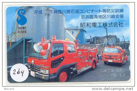 TELEFONKARTE FEUERWEHR JAPAN (264) Pompiers Fire Brigade JAPAN * Brandweer Brigada De Fuego Vigili Del Fuoco - Pompieri