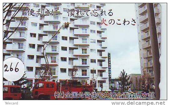 TELEFONKARTE FEUERWEHR JAPAN (266) Pompiers Fire Brigade JAPAN * Brandweer Brigada De Fuego Vigili Del Fuoco - Firemen