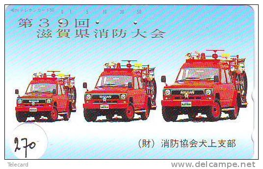 TELEFONKARTE FEUERWEHR JAPAN (270) Pompiers Fire Brigade JAPAN * Brandweer Brigada De Fuego Vigili Del Fuoco - Firemen