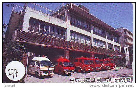 TELEFONKARTE FEUERWEHR JAPAN (277) Pompiers Fire Brigade JAPAN * Brandweer Brigada De Fuego Vigili Del Fuoco - Pompiers