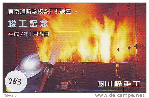 TELEFONKARTE FEUERWEHR JAPAN (283) Pompiers Fire Brigade JAPAN * Brandweer Brigada De Fuego Vigili Del Fuoco - Firemen