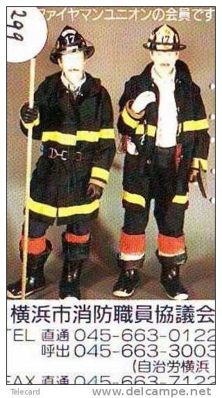 TELEFONKARTE FEUERWEHR JAPAN (299) Pompiers Fire Brigade JAPAN * Brandweer Brigada De Fuego Vigili Del Fuoco - Firemen