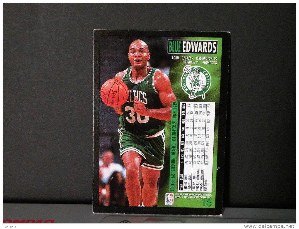 BOSTON CELTICS -  G / F - 94/95 - BLUE EDWARDS - BASKET N.B.A  - 2 Scannes - Boston Celtics