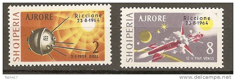 W - Albanie - 1964 - Y&T PA 66 Et 67  - Satellites D'URSS - Neuf ** - Europe