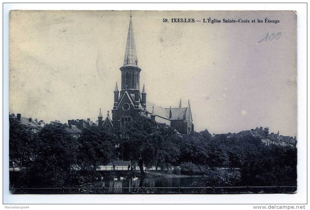 Bruxelles - Ixelles - L'Eglise Sainte-Croix Et Les Etangs - Elsene - Ixelles