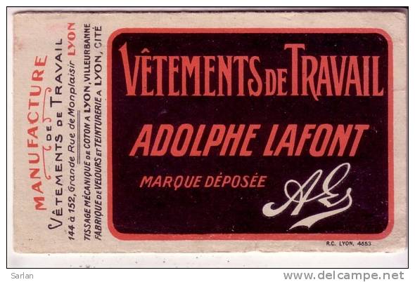 23 , FELLETIN , Vetements De Travail Adolphe Lafont , Calendrier 1931 , 3 Scans - Autres & Non Classés