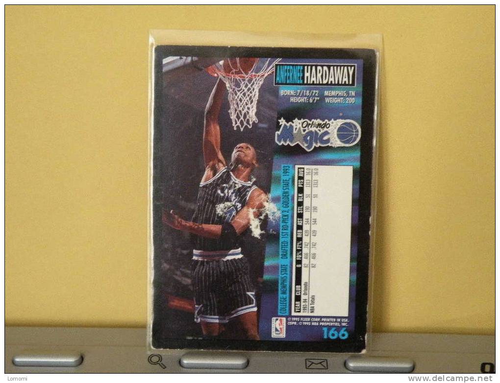 ORLANDO MAGIC - G / F - 94/95 - ANFERNEE HARDAWAY  - BASKET - N.B.A . N° 166 . 2 Scannes - Orlando Magic