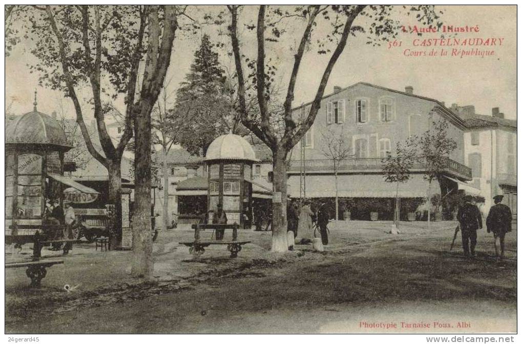 CPA CASTELNAUDARY (Aude) - Cours De La République - Castelnaudary