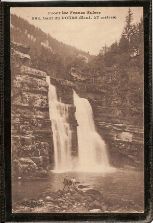 Frontière Franco - Suisse   ---  Saut Du DOUBS       ( Pêcheurs à La Ligne !!!)  ---è R10559 - Franche-Comté