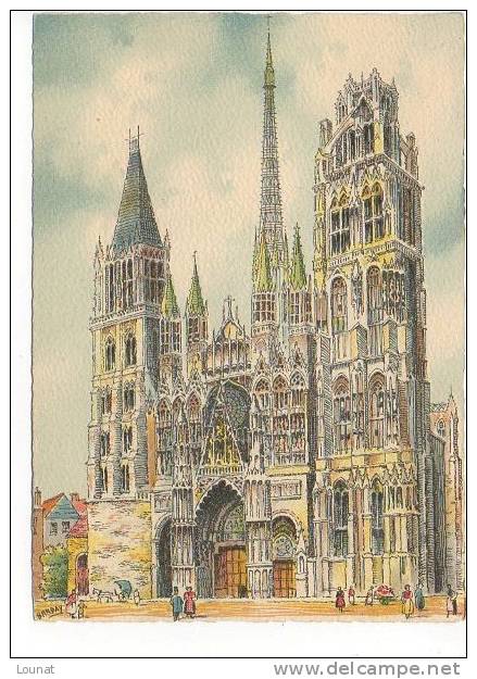 76 ROUEN : La Cathédrale Illustrateur BARDAY - Barday