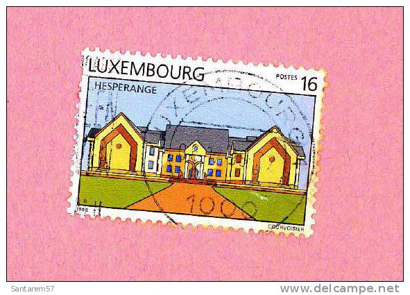 Timbre Oblitéré Used Stamp Selo Carimbado HESPERANGE 16LUF LUXEMBOURG Postes - Gebraucht