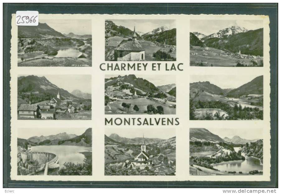 CHARMEY ET LAC MONTSALVENS - MULTIVUE  -  TB - Charmey