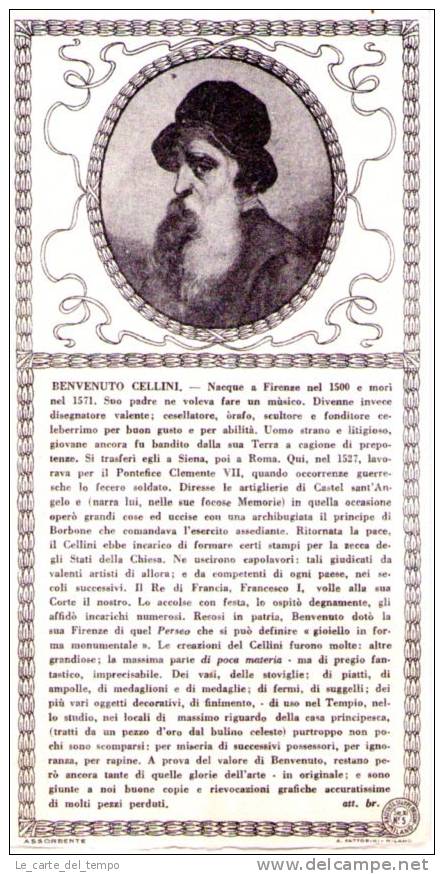 Raccolta Stampe Bricchi - BENVENUTO CELLINI N°5 - Collections, Lots & Series