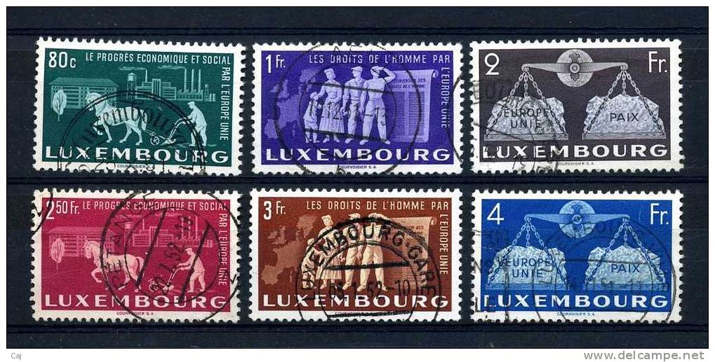 Luxembourg  :  Yv  443-48 (o) - Used Stamps