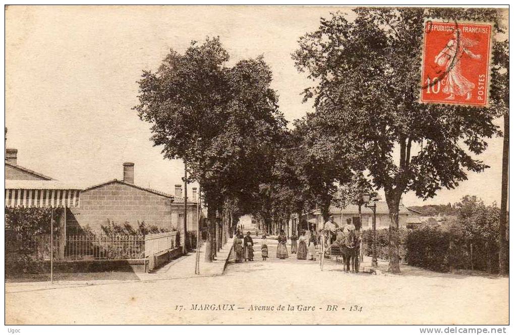 CPA -33 - MARGAUX - Avenue De La Gare - 202 - Margaux