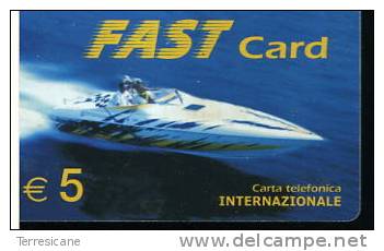 X FAST CARD INTERNAZIONALE MOTOSCAFO - Barche