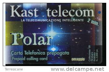 R KAST TELECOM POLAR 2 MINUTI TIRATURA LIMITATA 2000 PZ. 1999 - Schede GSM, Prepagate & Ricariche