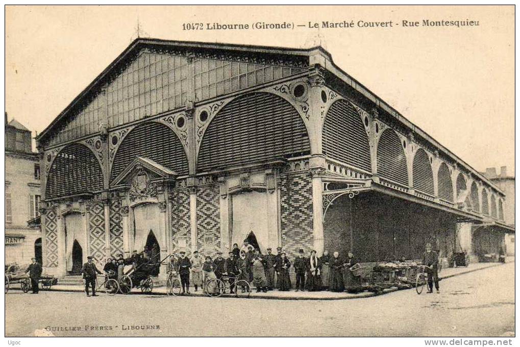 CPA -33 - LIBOURNE - Le Marché Couvert - Rue Montesquieu - 223 - Libourne