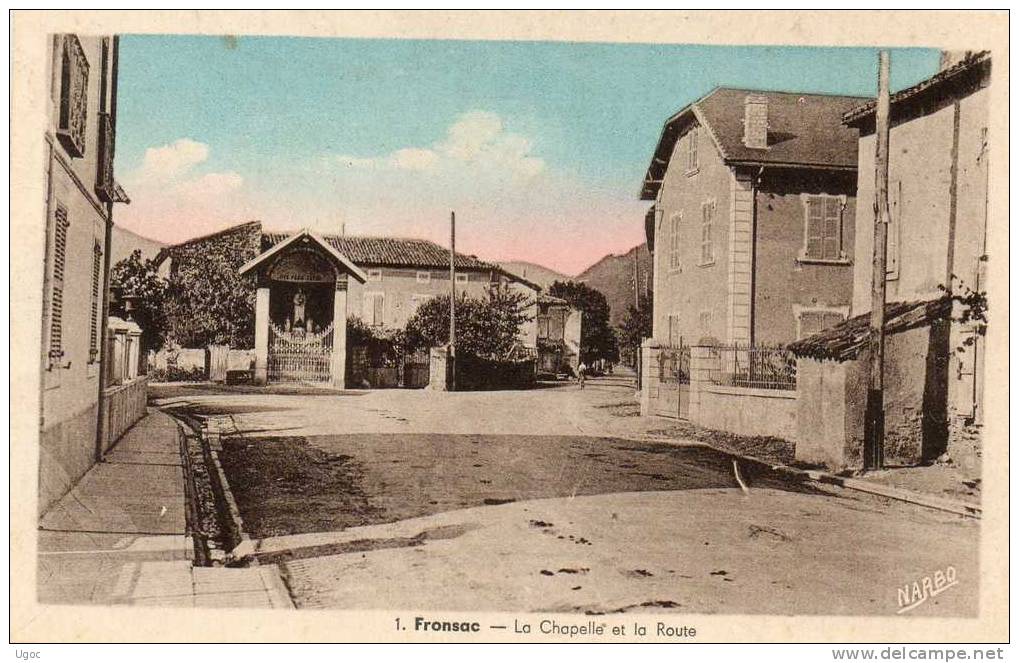 CPA -33 - FRONSAC - La Chapelle Et La Route - 247 - Autres & Non Classés