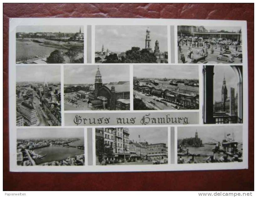 Hamburg - Mehrbildkarte - Mitte