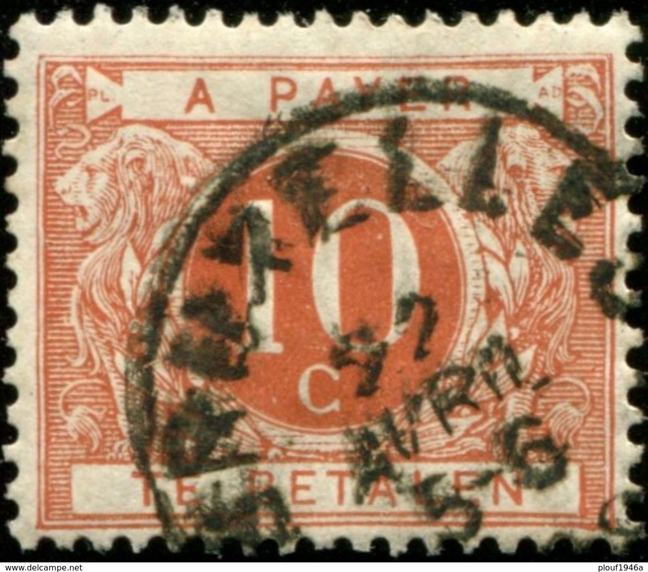 COB N° : TX   4 (o) - Briefmarken